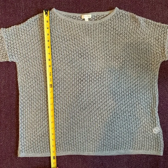 Garnet Hill Gray Cashmere Sweater - Picture 5 of 5